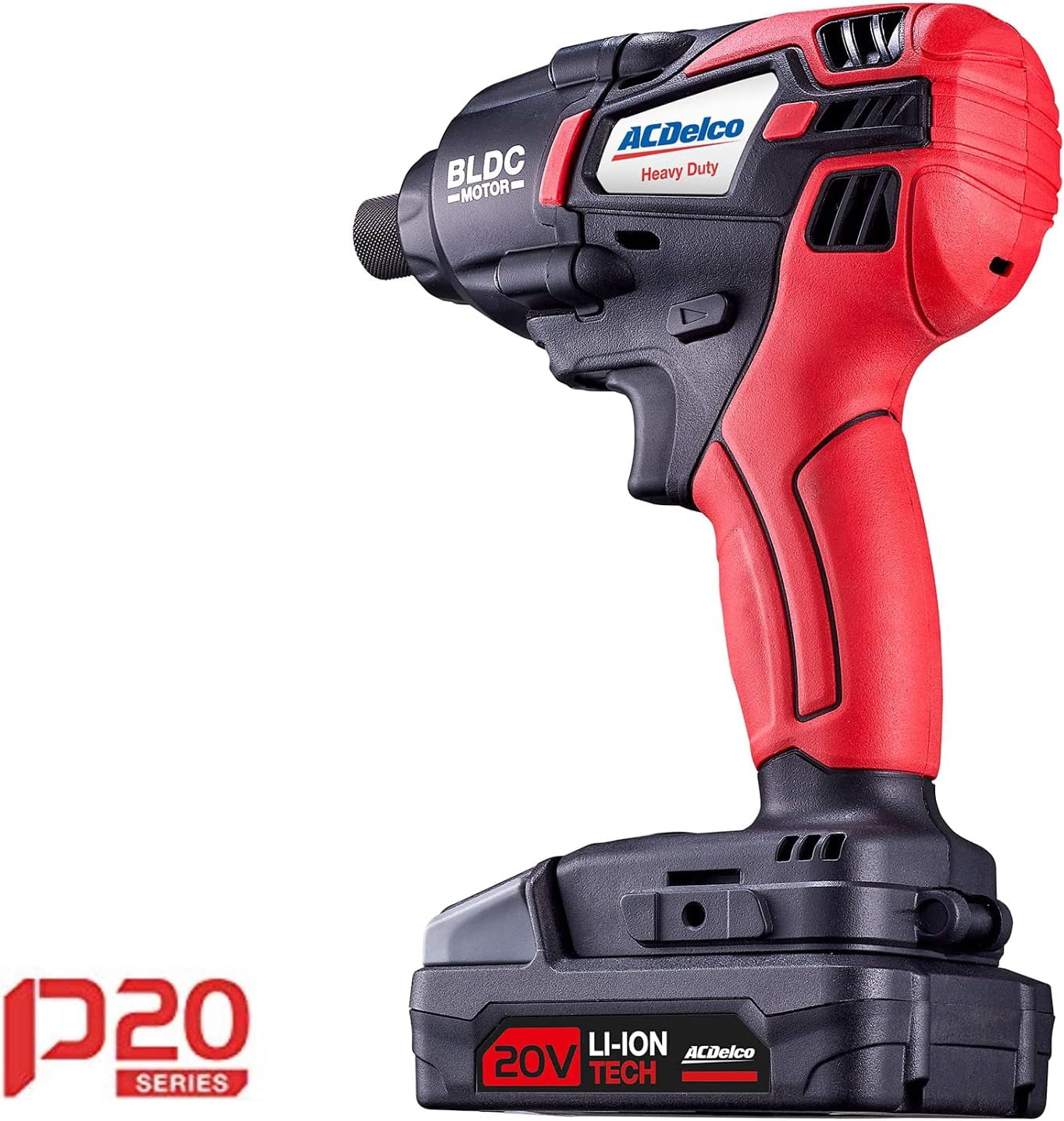 ACDelco, ARI20173-PM P20 Series 20V Cordless Li-ion 1/4” 162 ft-lbs. Heavy Duty Brushless Impact Driver Tool Kit