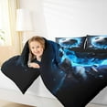 thumbnail image 4 of jejeloiu Socer Game King Size Comforter Sets,Football Sport Bedding Comforter Set,Blue Black White Bedding Set For Children,Microfiber Bedroom Decor Reversible,3pcs, 4 of 8