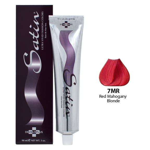 Satin Hair Color - ultra vivid fashion colors (7MR - Red Mahogany Blonde)