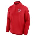 thumbnail image 4 of Men's Fanatics Red New Jersey Devils Authentic Pro Rink Training Quarter-Zip Pullover, 4 of 5