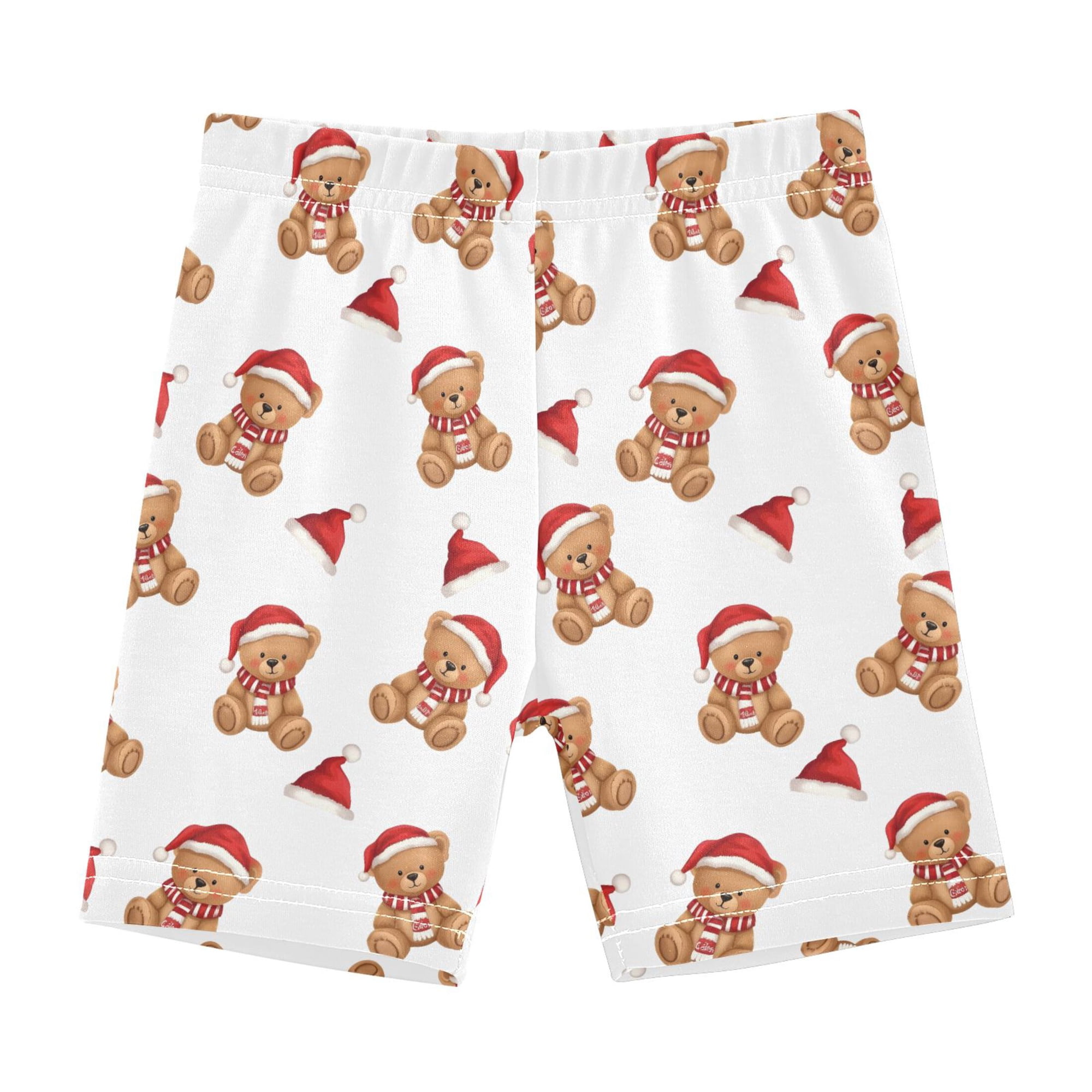 joogoo Christmas Bears Girls Lined Shorts Bike Dance Bottoms 4T