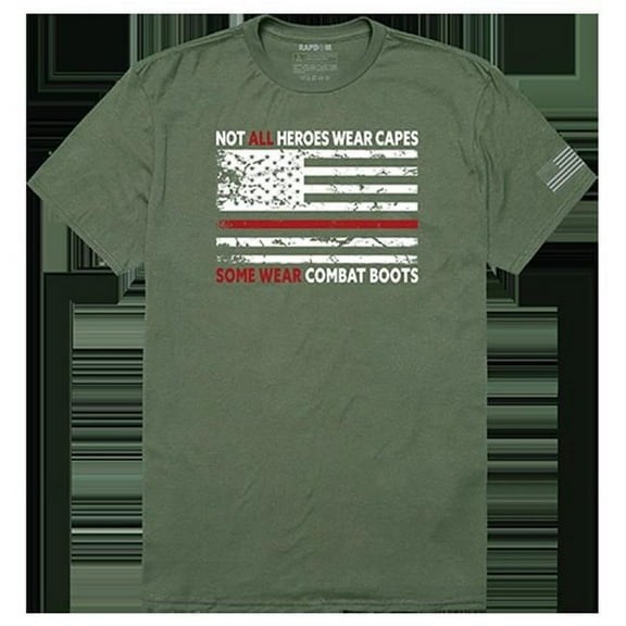Not All with TRL Tactical Graphic T-shirt, Olive - Small