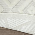 thumbnail image 3 of Nourison Versatile Indoor/Outdoor Ivory White 6' x 9' Oval Area Rug  (6x9 Oval), 3 of 9