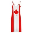 thumbnail image 6 of Flag of Canada Sleeveless Dress Elegant gown women's summer dress women's evening dresses, 6 of 6