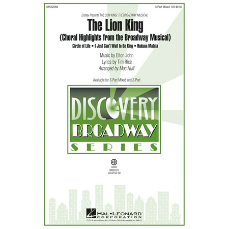 Hal Leonard The Lion King Broadway Musical Highlights Discovery