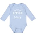 thumbnail image 3 of Inktastic Little Sister Gift Girls Long Sleeve Baby Bodysuit, 3 of 5