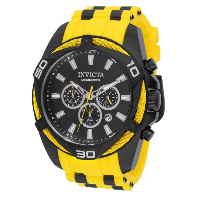 RELOJ INVICTA 46037 AMARILLO, NEGRO