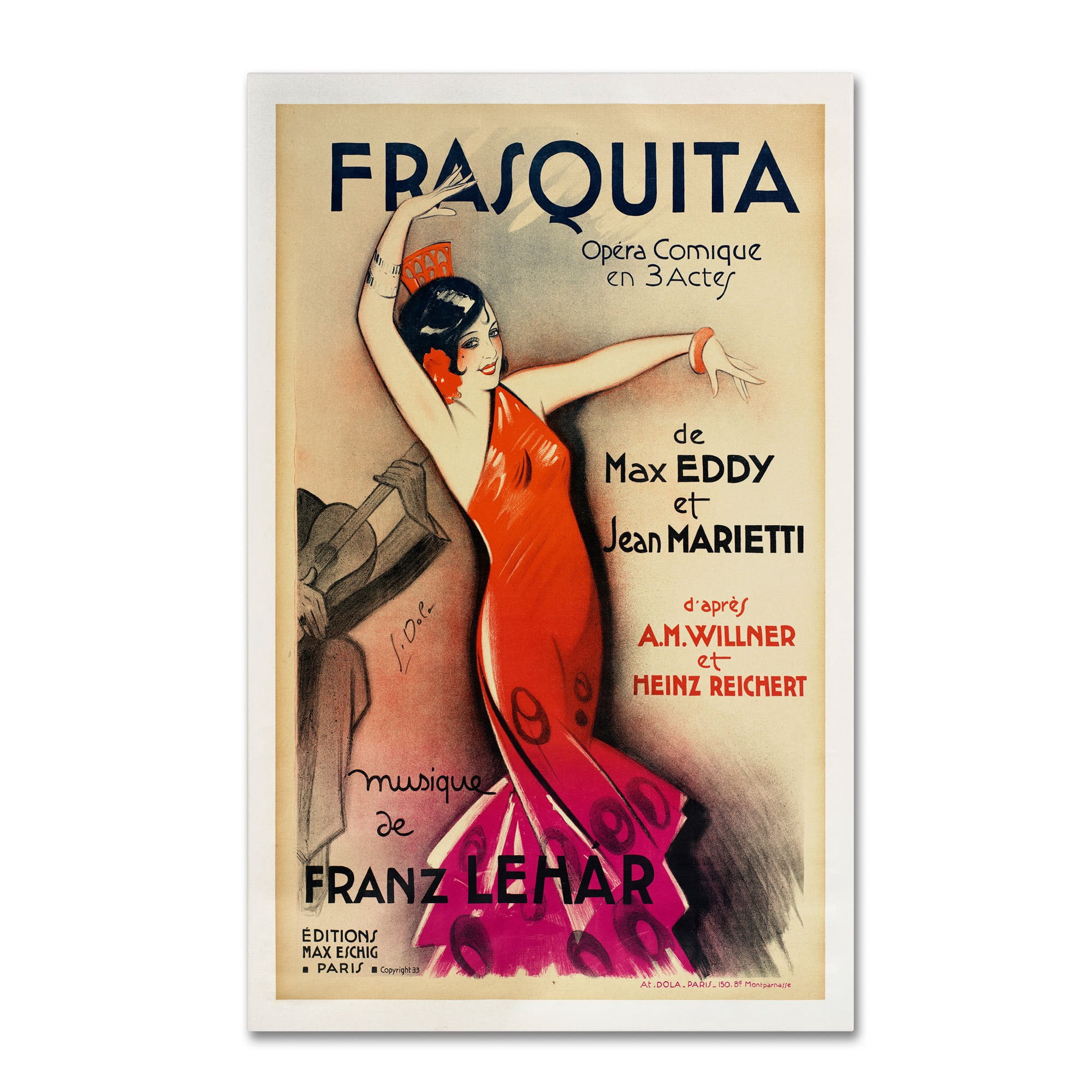 Trademark Fine Art "Frasquita" Canvas Art
