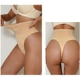 thumbnail image 5 of Mgmyaa Women's Mid-Rise Shaping Thong Breathable Seamless Shaping Panties, 5 of 5