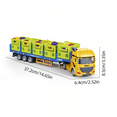 thumbnail image 6 of Food Transport Truck and Trailer Toy for Kids, Transport Car with Cargo Box and Pretend Play Vegetable for Boys Girls Age 3-8 Birthday Gifts, 6 of 6