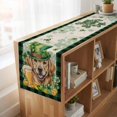 thumbnail image 6 of Table Runners 72 Inches Long Dress Scarves, St Patricks Day Farmhouse Kitchen Table Runner, Coffee Tablerunners, Farmhouse Watercolor Dogs Green Shamrock 18x72 Inch, 6 of 9