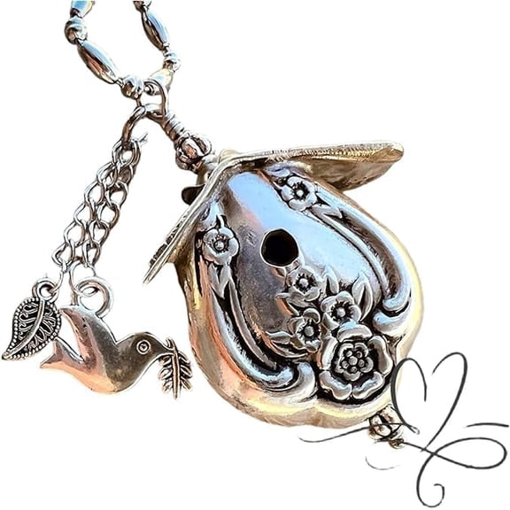 Natural style birdhouse necklace, exquisite metal birdcage pendant, retro hollowed out design, simple and fashionable, appropriate for women's daily wear[k458]