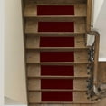 thumbnail image 2 of Ambiant Saturn Collection Pet Friendly Area Rugs Burgundy - 9" x 27" Stair Treads (Set Of 13), 2 of 2