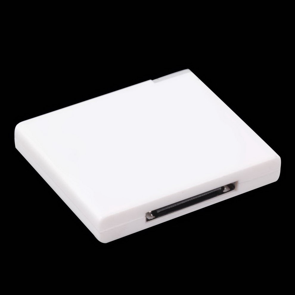 Black & White v2.0 A2DP Music Receiver Adapter For iPod For iPhone 30 Pin Dock Docking Station Speaker with 1 LED White Black & White v2.0 A2DP Music Receiver Adapter For iPod For iPhone 30 Pin Dock Docking Station Speaker with 1 LED White