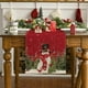 thumbnail image 2 of Camino de mesa con diseño de muñeco de nieve, 13.0 x 89.8 in, para invierno, Navidad, vacaciones, cocina, mesa de comedor, decoración para interiores y exteriores, decoración de fiestas Rojo Verde RV011031-00063SDJ, 2 of 5