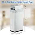 thumbnail image 2 of Arlopu 21.1Gal Motion Sensor Trash Can Automatic Garbage Can with Stay-Open, Soft-Close Lid, Stainless Steel, 2 of 8