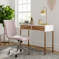 thumbnail image 2 of Adore Decor Jupiter Modern 2-Drawer Wood Desk Console Table in White, 2 of 15