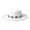 White, variant on Western Women'S Turquoise-trimmed Silver-strap Vintage Wide-brimmed Hat