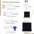 thumbnail image 4 of 4PCS Tuning Fork Set, Tuned Forks for Music, Therapy Yoga, MI 528 HZ, 128 HZ, 256 HZ, 512 HZ for Instrument Tuning Sound Healing, Meditation Energy Work, 4 of 5