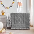 thumbnail image 2 of Juego de Ropa de Cuna Mini UOZZI Gris 3 Piezas Cubrecama Acolchado, 2 of 9
