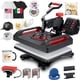 thumbnail image 1 of Máquina de Prensa Térmica 6 en 1 Rotación 360°, Control Digital LCD, para Estampar Camisetas, Gorras y Tazas, Equipo de Sublimación para Hogar y Pequeño Negocio, 1 of 8