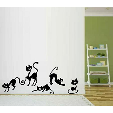 Cats Playing ~ Wall Decal, 10