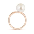 thumbnail image 2 of ANGARA South Sea Cultured Pearl Olive Leaf Wrap Ring in 14K Rose Gold for Women | June Birthstone, Birthday, Anniversary, Jewelry Gift for Women | Pearl Ring, 2 of 11