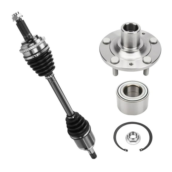 AutoShack Front Left CV Axle Shaft Wheel Hub Bearing Assembly Replacement for 2010-2012 Ford Fusion FWD 2012 Lincoln MKZ FWD 2010-2011 Mercury Milan FWD Driver Side 5-Lug 5 HUB010200275