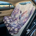 thumbnail image 2 of Xoenoiee Hummingbird Daisy Lavender Print Back Seat Cover for Car Trucks Van SUV, Waterproof Rear Bench Towel Seat Covers for Dogs Kids, Non-Slip Auto Backseat Protector, Machine Washable, 2 of 7