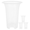thumbnail image 2 of Nursery Flower Pots Plastic Planter Orchid Pot Indoor Gardening Square Breathable 4Pcs, 2 of 4