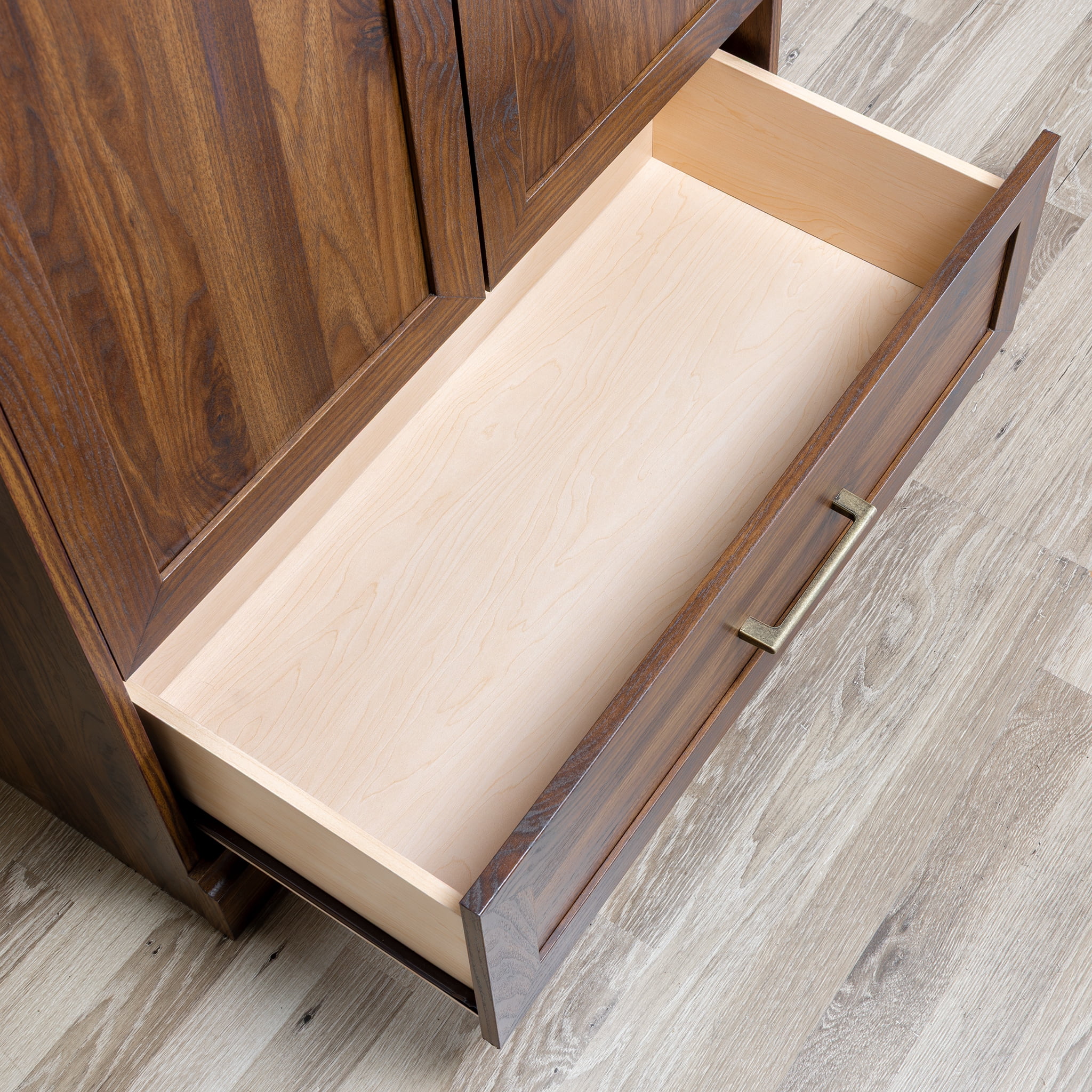 Mainstays Traditional Refined 71" Wardrobe, Canyon Walnut Finish