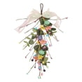 thumbnail image 1 of Guirnalda de Pascua artificial para puerta de entrada con huevo de Pascua y margaritas, decoración floral para chimenea, hogar, boda., 1 of 9