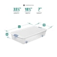 thumbnail image 2 of Sterilite 56 Quart Latching Stackable Wheeled Storage Bin w/ Lid, (8 Pack), 2 of 12