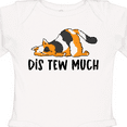 thumbnail image 4 of Inktastic Napping Dis Tew Much Longhair Calico Cat Boys or Girls Long Sleeve Baby Bodysuit, 4 of 5