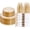 A Glod Glitter, variant on 210pc Transparent Gold Plastic Tableware Set for 30 Guests, Plates, Cups, Napkins, Cutlery