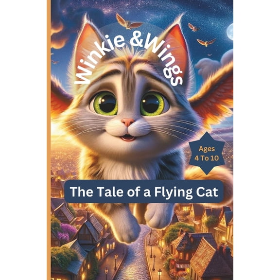 Winkie and Wings: The Tale of a Flying Cat, Chapter Book for Ages 4-10, Action and Adventure: Kids Picture Pages Adventu, (Paperback)