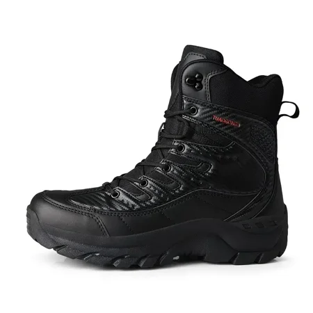 

Men‘s Tactical Hiking Boots Non-slip Ankle Snow Boot Camping Trekking Shoes For Winter Outdoor Sports