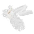 thumbnail image 4 of Flores artificiales ANGGREK para respaldo de silla decorativa alta simulación blanca, 4 of 8