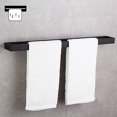 thumbnail image 1 of Gerzwy Barra de baño de 24 pulgadas Barra de acero inoxidable Ratra de toalla de baño de estilo contemporáneo Monte Matte Matte HG1701 (60) -BK GERZWY Ver descripción, 1 of 2