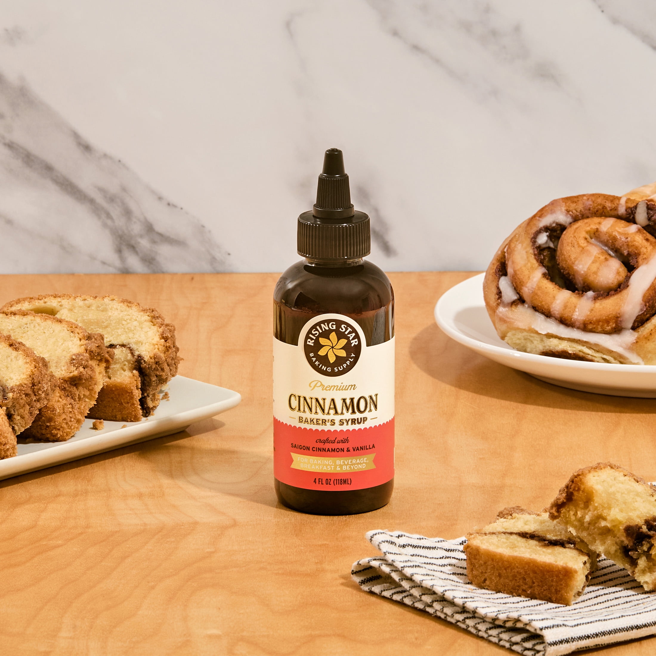 Rising Star Baking Supply Cinnamon Baker's Syrup, 4 fl oz