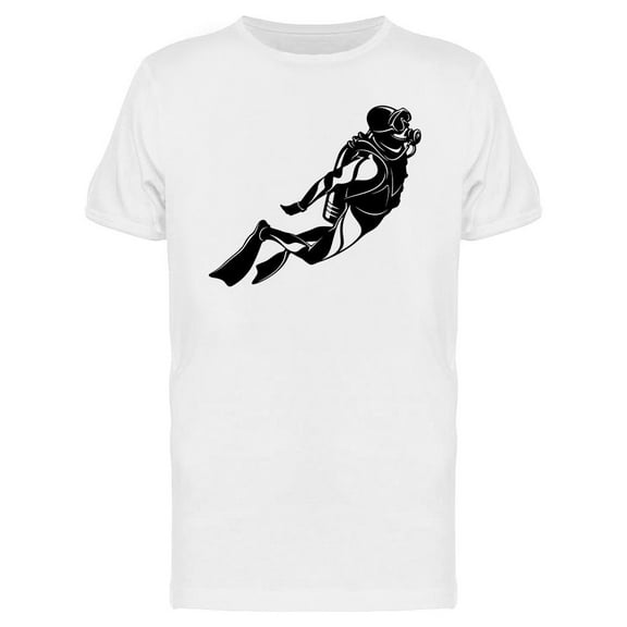 Scuba Diver Design T-Shirt Men -Image by Shutterstock, Male XX-Large