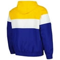 thumbnail image 3 of Men's New Era Royal Milwaukee Brewers Ripstop Raglan Quarter-Zip Hoodie Windbreaker Jacket, 3 of 3