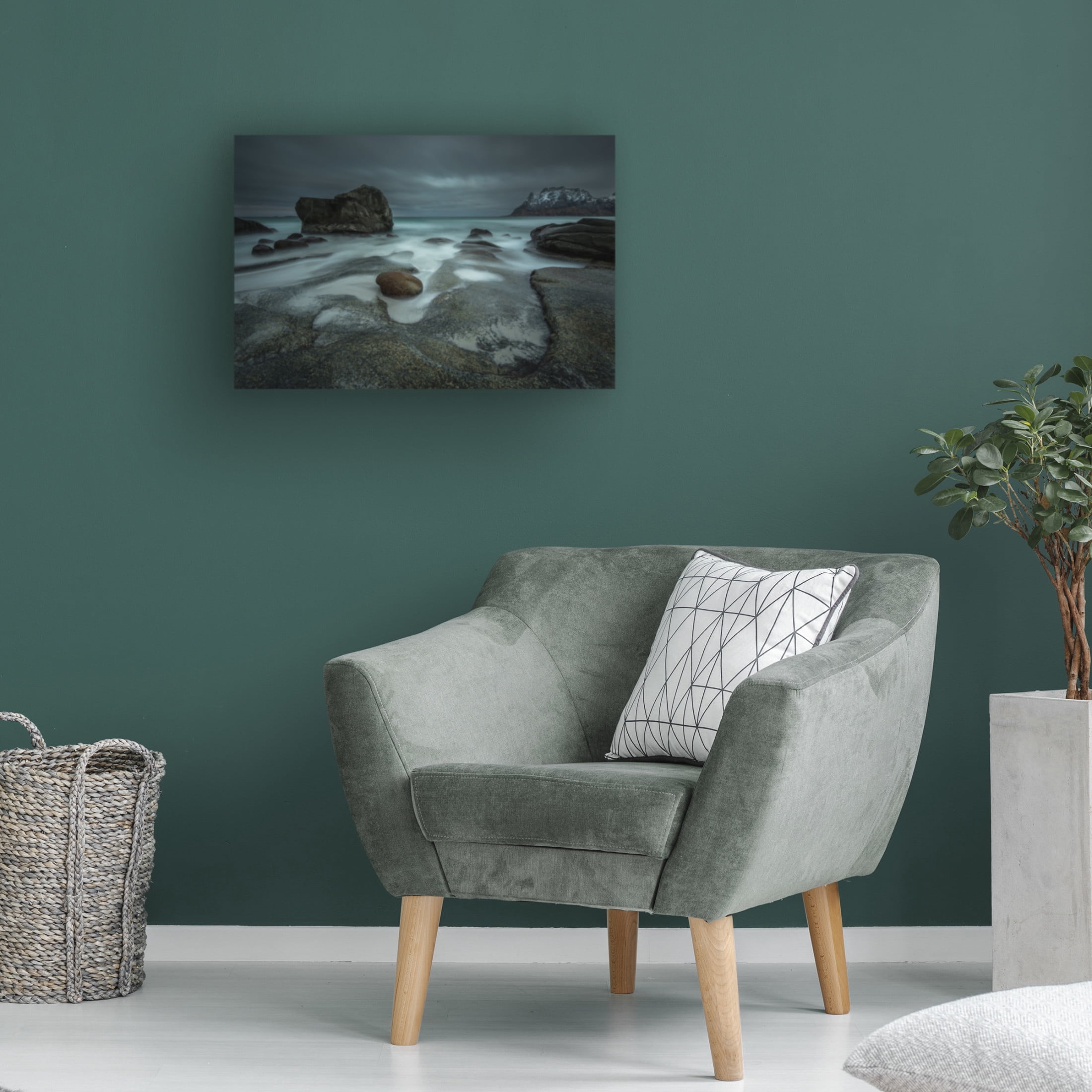 Canvas Wall Art - Haim Rosenfeld 'Stormbringer Coming ' Wall Art for Living Room, Bedroom, or Office Décor by Trademark Fine Art - 47 x 30 Inches