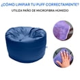 thumbnail image 4 of Sillón Puff Round Color Azul Lunics Lunics Puff Round Med AZ, 4 of 6
