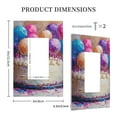 thumbnail image 3 of Disketp Colorful Balloon Cake Celebration Decorative Light Switch or Outlet Wall Plate with Safety Cover-Style U, 3 of 6