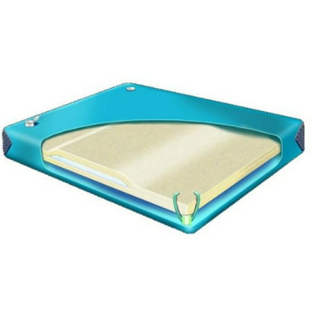 90% waveless waterbed mattress for queen size 60 x 84 hardside water (Best Way To Clean Memory Foam Mattress)