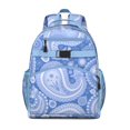 thumbnail image 1 of Ethnic Colorful Art Paisley Design Student Backpack Adjustable Shoulder Straps Chest Buckle Lightweight Durable School Backpack, 1 of 5
