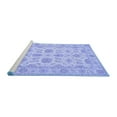 thumbnail image 2 of Ahgly Company Machine Washable Indoor Square Oriental Blue Traditional Area Rugs, 4' Square, 2 of 4