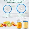 thumbnail image 4 of Mason Jar Sealer kit for FoodSaver Vacuum Sealer, Regular and Wide Mouth Mason Jar Vacuum Sealer Kit with Accessory Hose, Jar Sealer Attachment Compatible with All FoodSaver Vacuum Sealers, 4 of 6