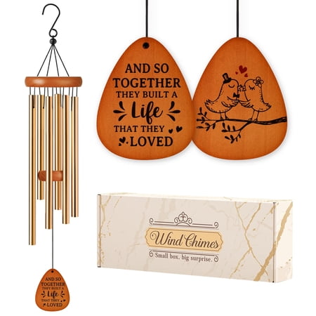 Wedding Gifts for Couples 2026, Engagement or Wedding Wind Chimes | Wedding Gifts for Newlyweds, Bride, Bridal Shower Gifts for Bride, Anniversary, Wedding Registry Gift for Couple